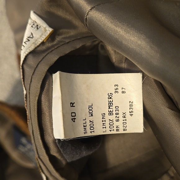 Vintage Harris Tweed Rust Colored Wool Mens Blazer Size 40R Made In USA - Picture 10 of 11